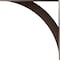 Ekena Millwork Legacy Steel Bracket, Hammered Dark Bronze 2"W x 24"D x 24"H BKTM02X24X24LEHDB - alternate 9